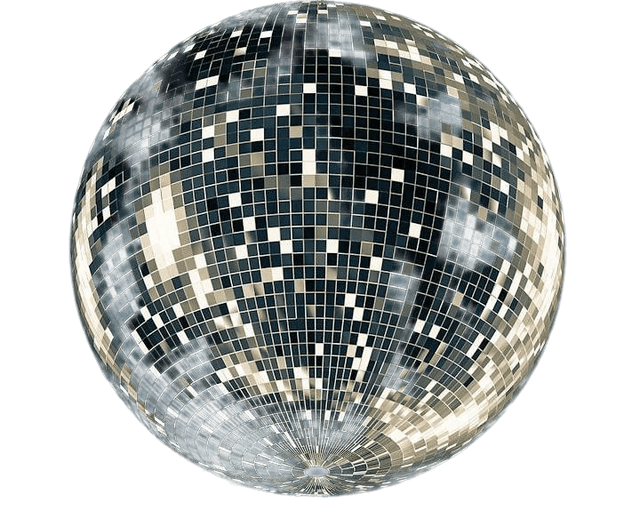 Bola de disco azul